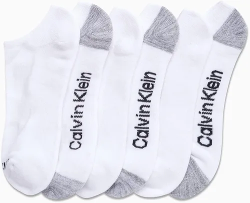 Miniatura 25 de Calvin Klein Calcetines para hombre, mezcla de algodón, acolchados, sin talla, forro de calcetines atléticos (6 unidades)