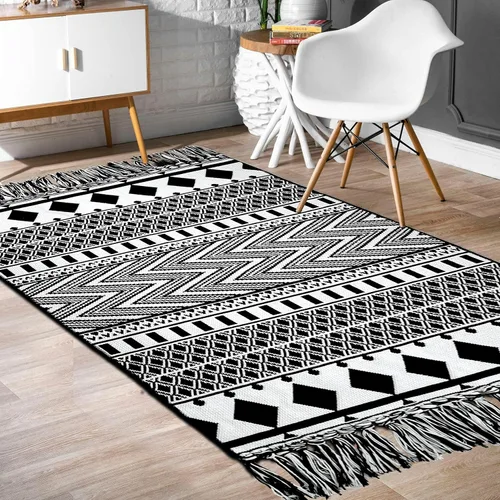 Miniatura 139 de IOHOUZE Alfombra de Área Lavable 4x6 Antideslizante con Respaldo de Goma Alfombras Tejidas para Entrada Interior Alfombras de Dormitorio Alfombra