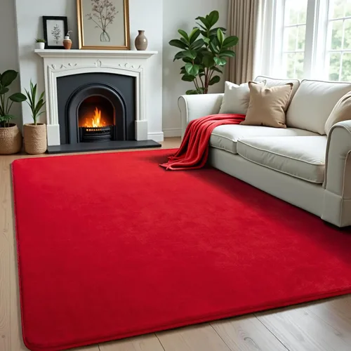 Miniatura 16 de Andecor Alfombra Peluda de Pasillo para Dormitorio Sala de Estar, 2x6 pies Verde Lavable Esponjosa Alfombras de Pasillo de Área para Cocina