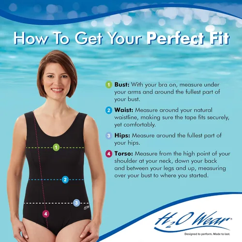 Miniatura 7 de H2O Wear - Traje de baño sin mangas con respaldo redondo para mujer