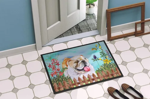 Miniatura 4 de Caroline's Treasures CK1201MAT - Felpudo con resorte de bulldog inglés, 18 x 27 pulgadas, para interiores y exteriores, para entrada