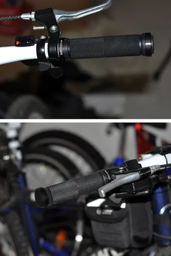 Miniatura 6 de TOPCABIN - Puños de manillar de bicicleta de doble bloqueo - Puños de goma cómodos para BMX y bicicleta de montaña Negro