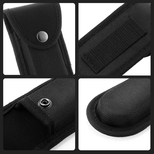 Miniatura 6 de Funda de nailon para cuchillos de bolsillo, bolsa multiherramienta de 4 pulgadas, funda plegable para cinturón de cuchillo con cierre a presión
