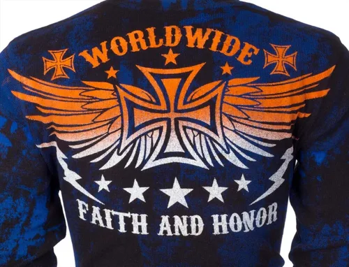 Miniatura 6 de Camisa térmica para hombre Archaic by Affliction Black Tide