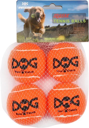 Miniatura 15 de INSUM Pelotas de tenis pequeñas para perros, paquete de 12 pelotas chirriantes de 2.0 pulgadas para razas pequeñas, certificación SGS no tóxicas
