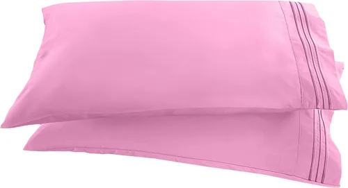 Miniatura 34 de Elegant Comfort ® Diseño de Cadena de 1500 Hilos, Calidad Egipcia de Lujo, Sedoso, Suave, Resistente a Arrugas y Decoloración, 2 Fundas de Almohada