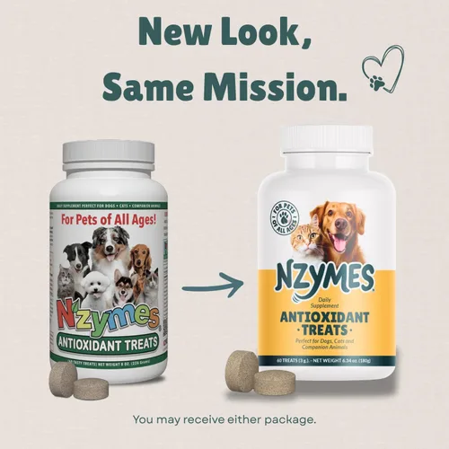 Miniatura 7 de Nzymes® Golosinas antioxidantes – para articulaciones de perros, caderas, parálisis, piel, abrigo, pérdida de cabello, envejecimiento, digestión