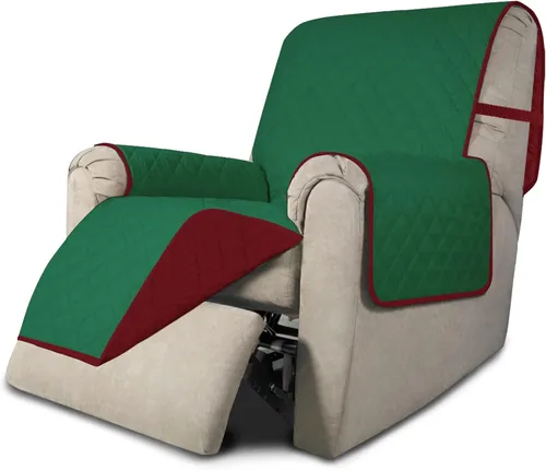 Miniatura 36 de Easy-Going - Funda para sofá, futón y sillón sin reposabrazos, reversible, resistente al agua, para mascotas y niños (azul oscuro/azul claro)