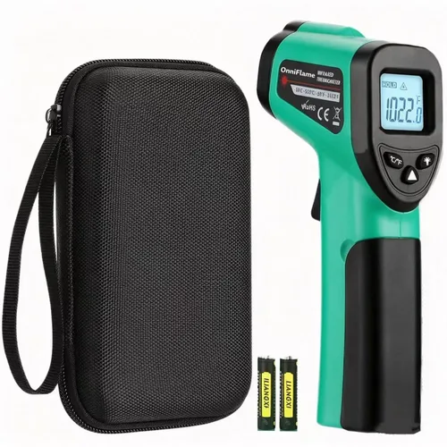 Miniatura 9 de Pistola Termómetro Infrarrojo para Cocina, Termómetro de Temperatura Láser Digital -58℉~1022℉ Pistola Termómetro IR para Horno de Pizza Blackstone