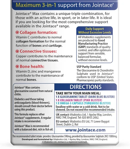 Miniatura 4 de Vitabiotics Jointace Max Tabletas - 84 Tabletas