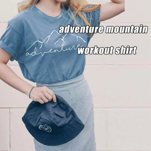 Miniatura 5 de Camiseta deportiva sin mangas para mujer, diseño de aventura de montaña, senderismo, campamento, divertida camiseta deportiva