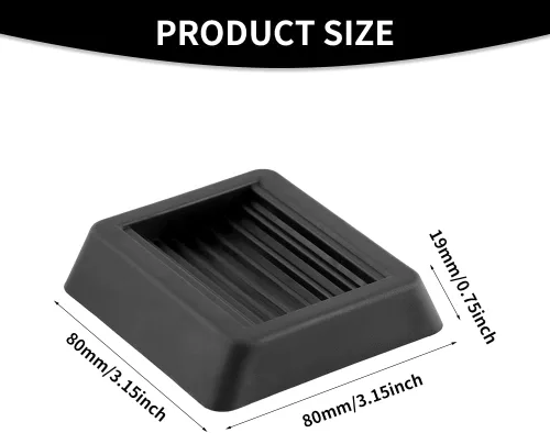Miniatura 2 de CALIDAKA 5 tapones de rueda para muebles, almohadillas antideslizantes para muebles, tapones de cama, tapones de muebles, ruedas de silicona