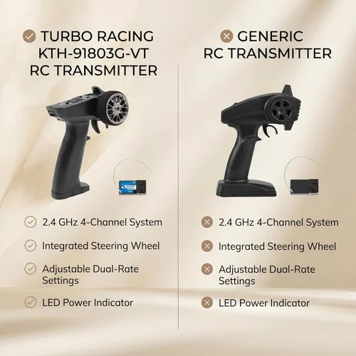 Miniatura 8 de VGEBY Kit de transmisor y receptor RC, 2.4GHZ 3 canales Radio Control remoto transmisor 91803GVT RC y receptor RC remoto