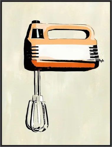 Miniatura 18 de Amanti Art Lienzo enmarcado para pared, 24 x 18 pulgadas, aparato de cocina retro III por Annie Warren, lienzo enmarcado para pared, obras de arte