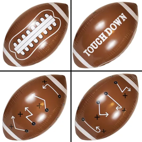 Miniatura 3 de GiftExpress 12 piezas de balones de fútbol americano inflables de 16" para el día del juego y como obsequio de fiesta, decoraciones de fiesta