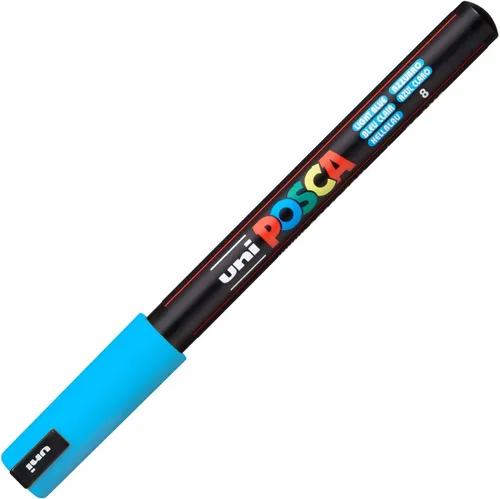 Miniatura 6 de uni POSCA PC-1MR - Marcadores de pintura a base de agua, punta extrafina (0.028 in), azul