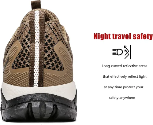 Miniatura 46 de ulogu Zapatos de senderismo impermeables para hombres y mujeres, cómodos, ligeros, antideslizantes, para caminar todo el día, para trabajar y caminar