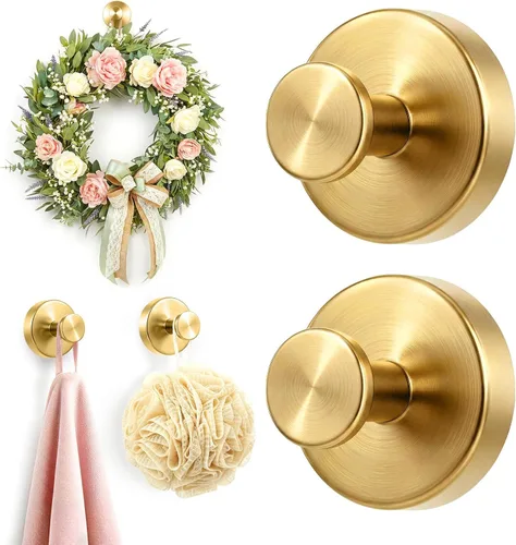 Miniatura 10 de Ganchos de ventosa mejorados para ducha, ganchos de toalla extraíbles resistentes para pared de puerta de vidrio de baño, ganchos de ducha de acero