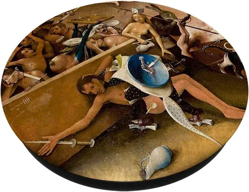 Miniatura 2 de The Garden of Earthly Delights Painting Art Hieronymus Bosch - Soporte y agarre para teléfonos y tabletas, Negro