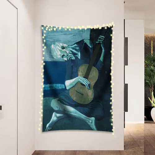 Miniatura 13 de INVIN ART Tapiz para colgar en la pared, decoración del hogar, una tarde de domingo en la isla de La Grande Jatte por Georges Seurat, pintura