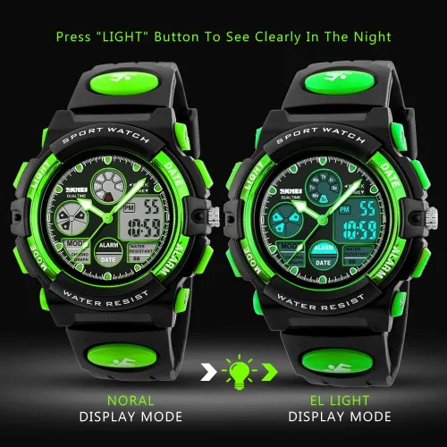 Miniatura 3 de eYotto Kids Sports Watch Waterproof Boys Multi-Function Analog Digital Wristwatch LED Alarm Stopwatch