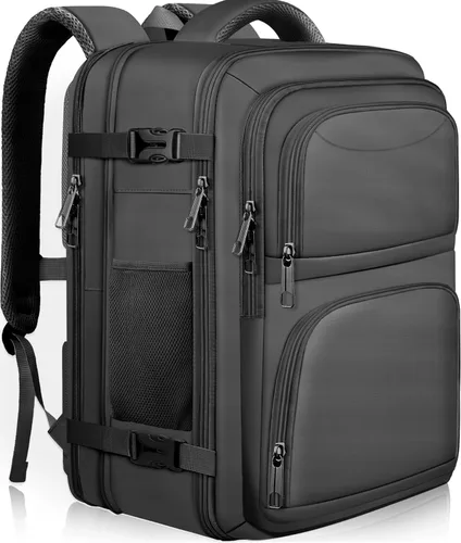 Mochila de Viaje para Mujeres, Mochila de Equipaje de Mano de 52L, Bolsa de Viaje Extra Grande Expandible, Equipaje de Negocios de 18.4 Pulgadas