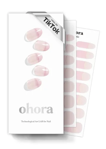 Miniatura 6 de ohora Tiras de uñas de gel semicuradas (N Snatched), azul, estampadas, funcionan con cualquier lámpara UV/LED, calidad de salón, larga duración, N