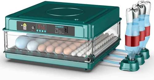 Miniatura 10 de Incubadora de huevos 48/56/64/98/120/128, incubadora de pollo completamente automática con girador automático de huevos y adición de agua
