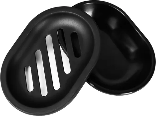 Miniatura 4 de Topsky Jabonera para ducha, 2 jaboneras, ahorradores de jabón para barra de jabón, soporte de barra de jabón para ducha con bandeja de goteo