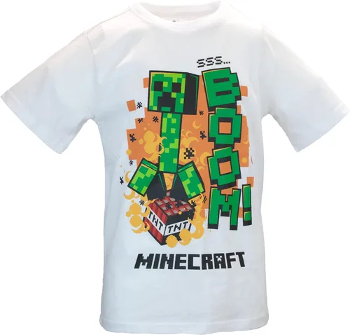 Miniatura 4 de Minecraft Creeper - Conjunto de 3 piezas para niños, sudadera con capucha y cremallera, camiseta de manga corta y pantalones deportivos