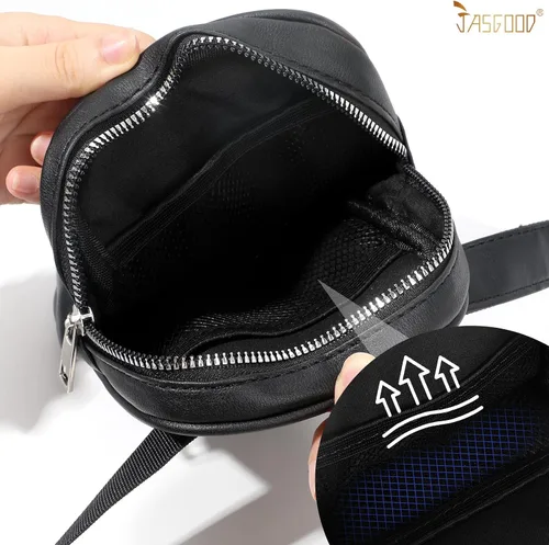 Miniatura 5 de JASGOOD Riñonera de moda para mujer, arnés de muslo, bolsa de pierna caída, Negro (G-Black), Moda
