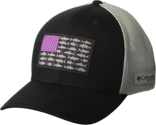 Miniatura 151 de Columbia - Gorra de malla con bandera con árboles unisex para adultos, corona alta