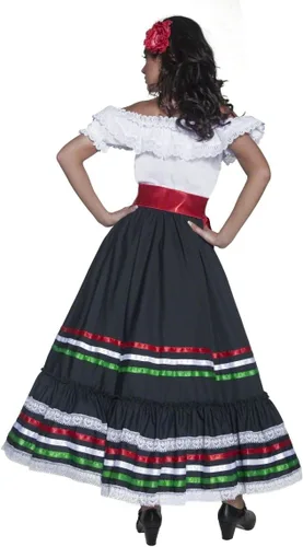 Miniatura 3 de Smiffys Disfraz de esqueleto de fiebre para mujer, vestido y guantes, Halloween, fiebre, talla 2-4, 34192
