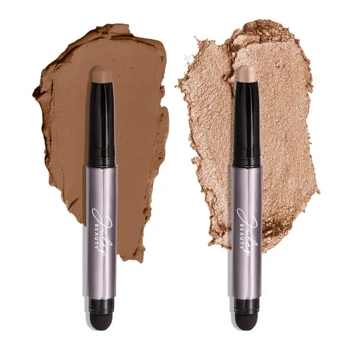 Julep - Sombra de ojos 101 de crema a polvo, impermeable, en barra de punta doble – De larga duración, a prueba de arrugas, fácil de aplicar con