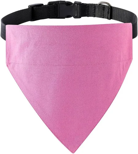 Miniatura 7 de Sublimación en blanco DIY perro bandana collar con hebilla ajustable, fuerte anillo en D para fácil correa de perro bandana, collar ajustable