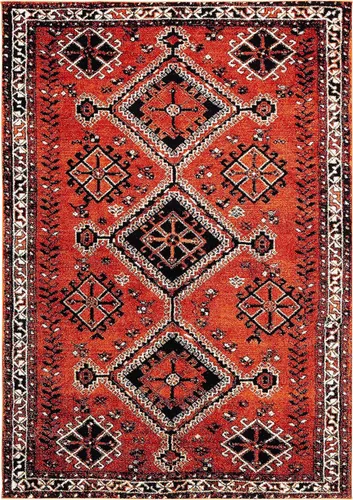 SAFAVIEH Vintage Hamadan Collection - Alfombra decorativa de 2 pies 3 pulgadas x 4 pies, naranja y rojo, diseño tradicional persa, no desprende
