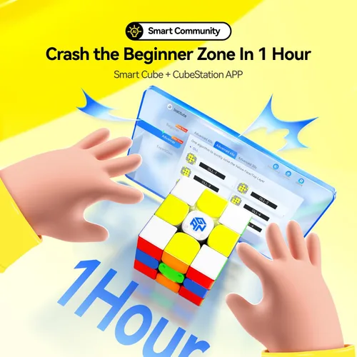 Miniatura 2 de GAN i Carry 4, cubo de velocidad Bluetooth inteligente 3x3 magnético conectado electrónico Speedcube para niños adultos temporizador seguimiento