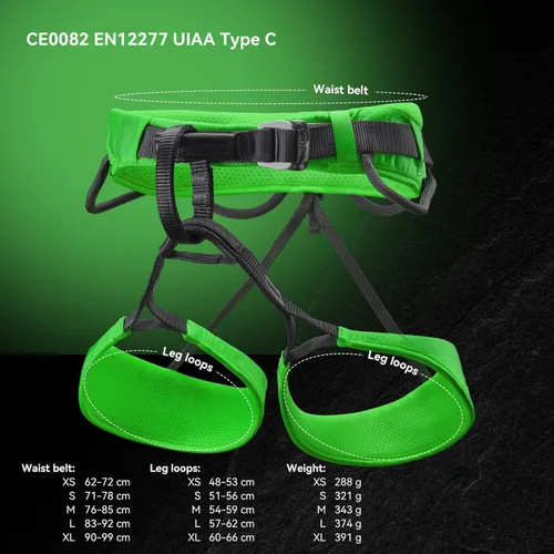Miniatura 4 de Kailas Airo Arnés de Escalada en Roca para Hombres, Montañismo, Escalada en Hielo en Árboles, Mujeres, Arnés de Seguridad de Medio Cuerpo para Rapel