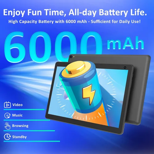 Miniatura 7 de Tablet Android 15 de 10 pulgadas, 8GB RAM 32GB ROM Potente CPU de cuatro núcleos, pantalla de resolución 1280* 800 Tablet PC, cámara de 8MP