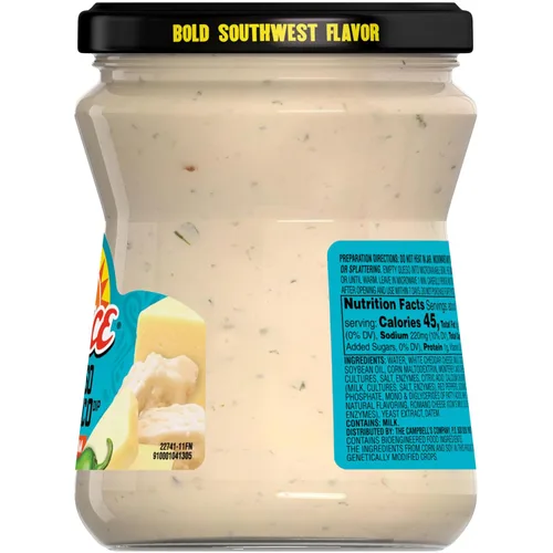 Miniatura 6 de Pace Queso Blanco Cremoso Mediano, bote de 15 oz
