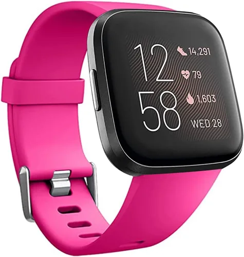 Miniatura 11 de Bandas de repuesto compatibles con Fitbit Versa/Versa 2 / Versa Lite, correa ajustable de silicona para accesorios clásicos, correas de fitness