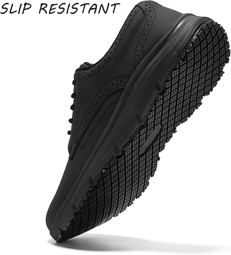 Miniatura 4 de Mens Non Slip Work Shoes Food Service Chef Kitchen Lightweight Slip Resistant Working Waterproof Sneakers Comfortable Working Footwear