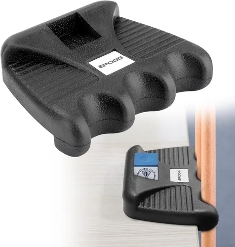 Miniatura 12 de Cue Rest - Estante portátil para tacos de billar con peso con soporte para tiza (2 agujeros)