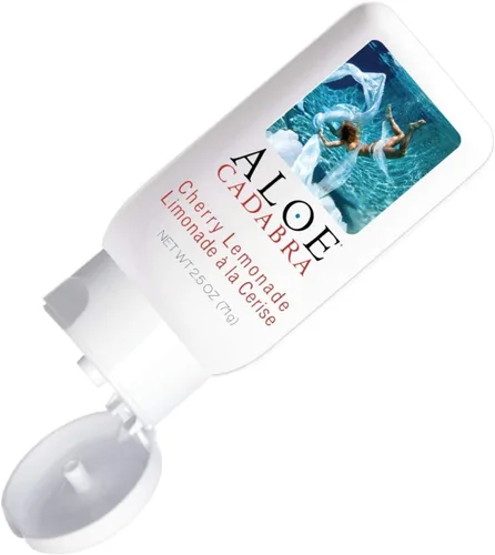 Miniatura 4 de Aloe Cadabra Lubricante personal saborizado e hidratante vaginal, lubricante orgánico de aloe comestible para hombres, mujeres, sin manchas, pH