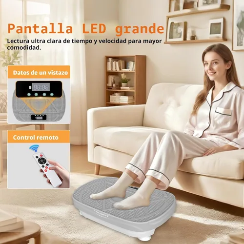 Miniatura 7 de Homesy Vibration Plate Exercise Machine, Vibrating Plate for Lymphatic Drainage, Full Body Shaking Workout Fitness Platform Board, Sport Gym
