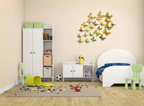 Miniatura 3 de 24 piezas de decoración de pared de mariposa, calcomanías de mariposa 3D para calcomanías de pared, decoración de mariposas magnéticas, calcomanías