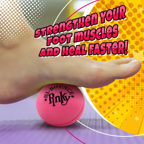 Miniatura 5 de Hi-Bounce Pinky Ball (paquete de 6) por JA-RU. Pelotas hinchables de goma para niños y adultos. Pelota de rebote rosa pequeña. Recuerdos de fiesta