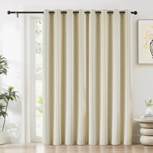 Miniatura 29 de Melodieux Cortinas bohemias 80% opacas de 63 pulgadas de largo para dormitorio, sala de estar, oscurecimiento de sala de estar, cortinas