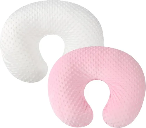 Miniatura 9 de Juego de fundas para almohada de lactancia con puntos, paquete de 2, fundas para almohada de lactancia, ultra suaves, compatibles con almohada Gris