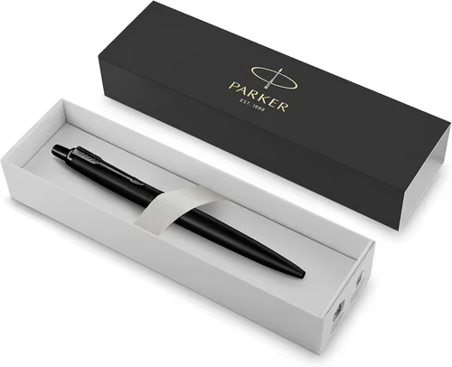 Miniatura 5 de Parker Jotter XL Bolígrafo de Punta de Bola, Negro Mate Monocromático, Punta Media, Tinta Azul, Caja de Regalo - Escritura Suave, Diseño Distintivo